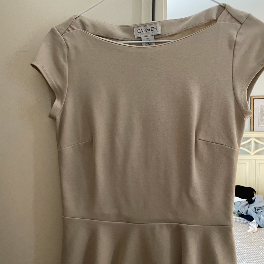 Carmen beige fitted shirt